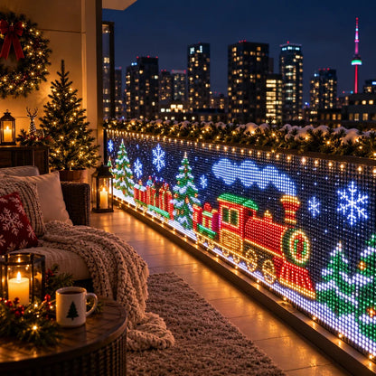 Guirlandes lumineuses pour balcon ZENDAMI™