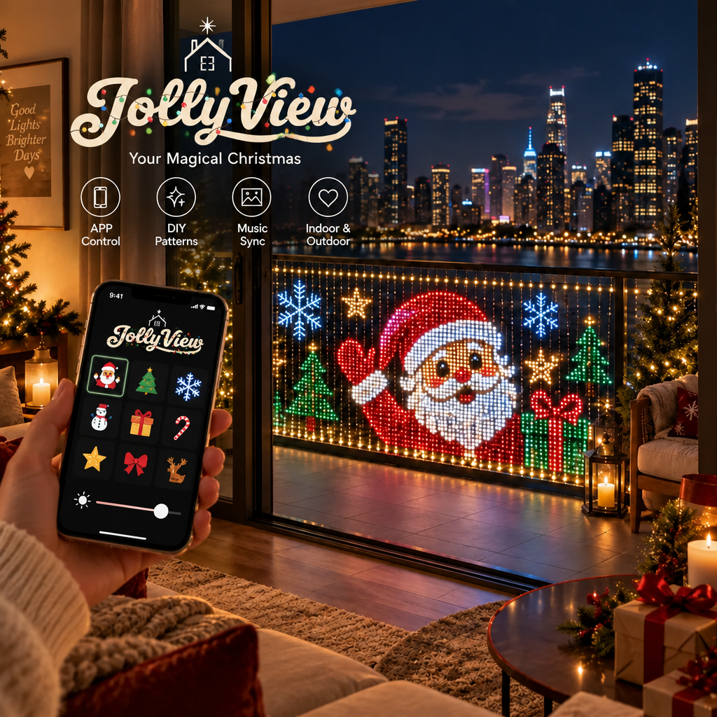 Guirlandes lumineuses pour balcon ZENDAMI™