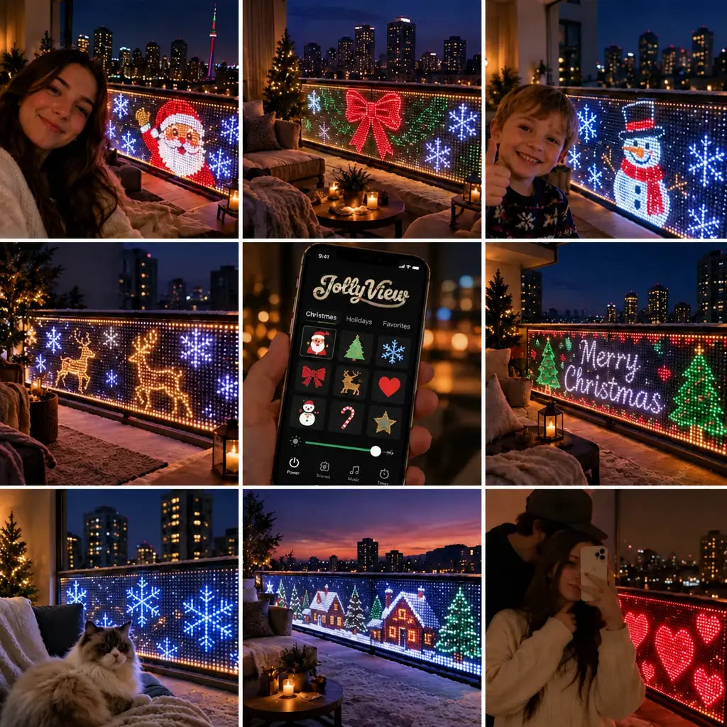 Guirlandes lumineuses pour balcon ZENDAMI™